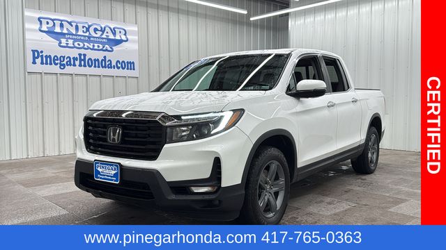 Platinum White Pearl 2023 Honda Ridgeline Pickup Truck All-Wheel Drive 9-Speed Automatic