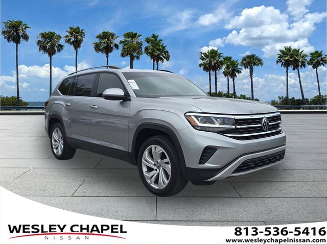 Pyrite Silver Metallic 2021 Volkswagen Atlas V6 SE FWD with Technology SUV / Crossover Front-Wheel Drive 8-Speed Automatic