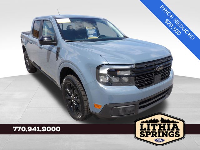 Blue (Azure Gray Metallic) 2024 Ford Maverick Pickup Truck Front-Wheel Drive Continuously Variable Transmission