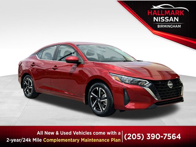 Red (Scarlet Ember Tintcoat) 2025 Nissan Sentra Sedan Front-Wheel Drive Continuously Variable Transmission