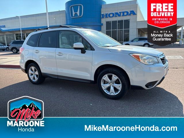 Satin White Pearl 2015 Subaru Forester SUV / Crossover All-Wheel Drive Continuously Variable Transmission