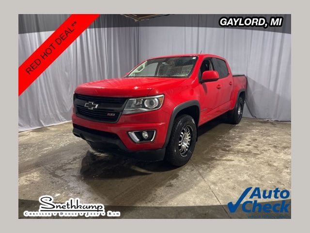 Red Hot 2017 Chevrolet Colorado Z71 Crew Cab 4WD Pickup Truck Four-Wheel Drive 8-Speed Automatic