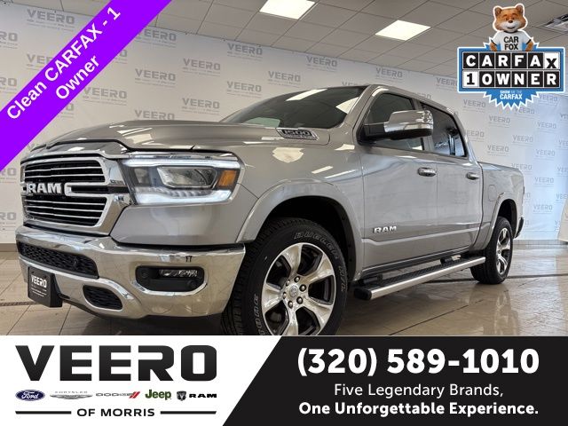 Billet Silver Metallic Clearcoat 2022 RAM 1500 Laramie Crew Cab 4WD Pickup Truck Four-Wheel Drive 8-Speed Automatic