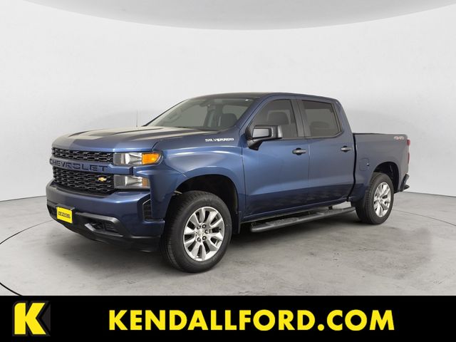 Blue Metallic 2019 Chevrolet Silverado 1500 Pickup Truck Four-Wheel Drive 6-Speed Automatic Overdrive