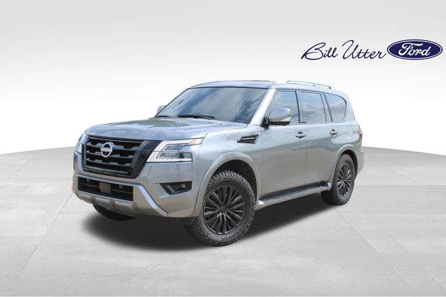 Gray (Gun Metallic) 2024 Nissan Armada SUV / Crossover Four-Wheel Drive 7-Speed Automatic