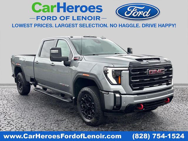Sterling Metallic 2024 GMC Sierra 2500HD AT4 Crew Cab 4WD Pickup Truck Four-Wheel Drive Automatic