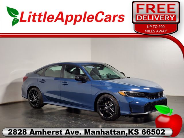 Blue Lagoon Pearl 2026 Honda Civic Sedan Front-Wheel Drive Continuously Variable Transmission
