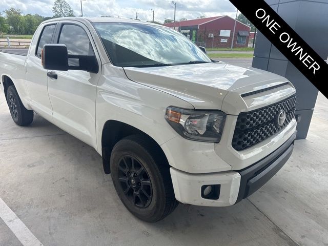 Super White 2020 Toyota Tundra SR5 Double Cab RWD Pickup Truck 4X2 6-Speed Automatic Overdrive