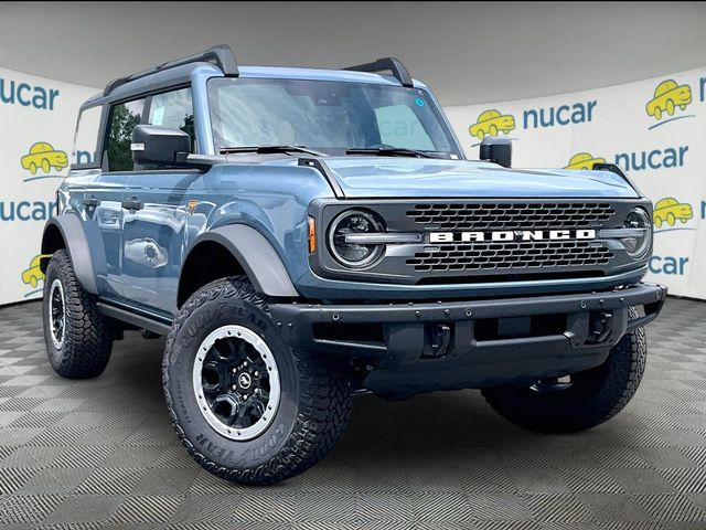 Blue (Azure Gray Metallic Tri-Coat) 2025 Ford Bronco SUV / Crossover Four-Wheel Drive 7-Speed Manual