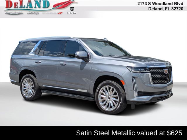 Gray (Satin Steel Metallic) 2021 Cadillac Escalade SUV / Crossover Four-Wheel Drive 