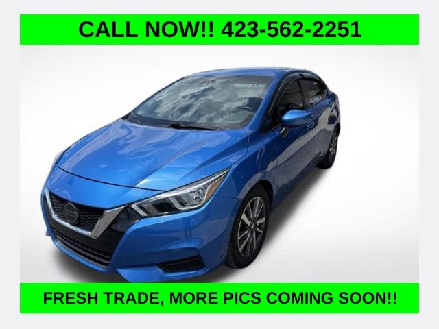 Electric Blue Metallic 2020 Nissan Versa Sedan Front-Wheel Drive Continuously Variable Transmission