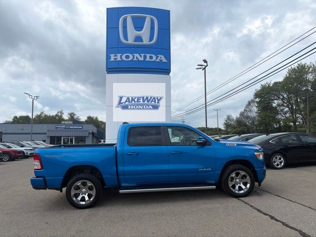 Hydro Blue Pearlcoat 2021 RAM 1500 Pickup Truck Four-Wheel Drive 8-Speed Automatic