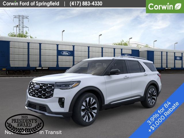 Space White Metallic 2026 Ford Explorer SUV / Crossover All-Wheel Drive Automatic