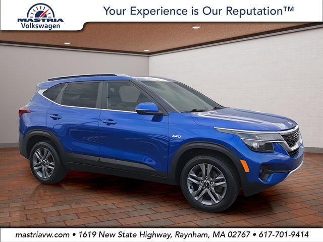 Neptune Blue 2021 Kia Seltos S AWD SUV / Crossover All-Wheel Drive Continuously Variable Transmission