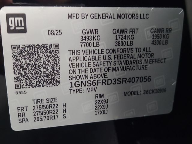 2025 – Chevrolet – Suburban