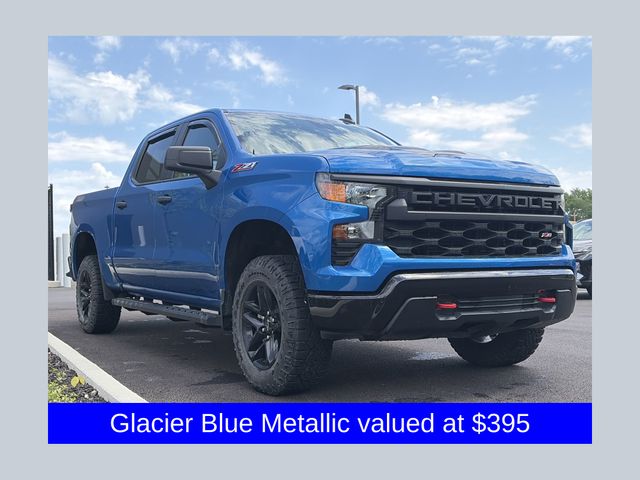 Glacier Blue Metallic 2023 Chevrolet Silverado 1500 Pickup Truck Four-Wheel Drive 8-Speed Automatic