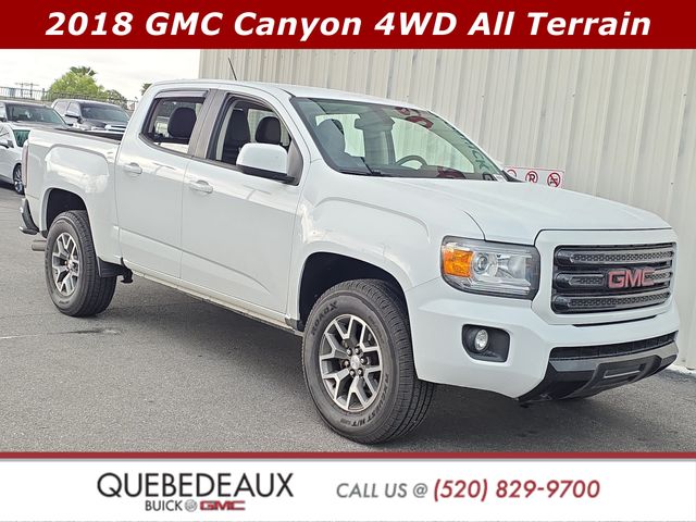 Summit White 2018 GMC Canyon Pickup Truck Four-Wheel Drive 6-Speed Automatic