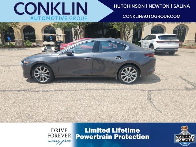 Machine Gray Metallic 2021 Mazda MAZDA3 Sedan Front-Wheel Drive 6-Speed Automatic