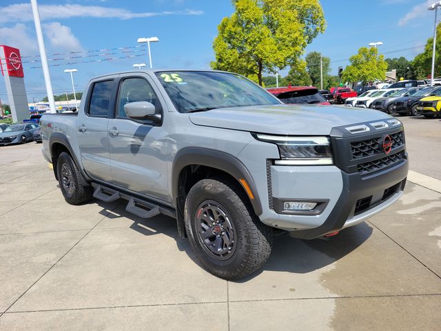 Boulder Gray Pearl 2025 Nissan Frontier Pickup Truck Four-Wheel Drive 9-Speed Automatic Overdrive