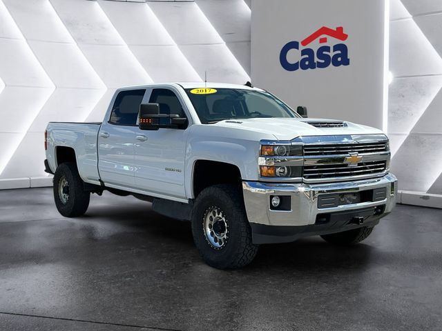 Summit White 2017 Chevrolet Silverado 2500HD LT Crew Cab 4WD Pickup Truck Four-Wheel Drive 6-Speed Automatic