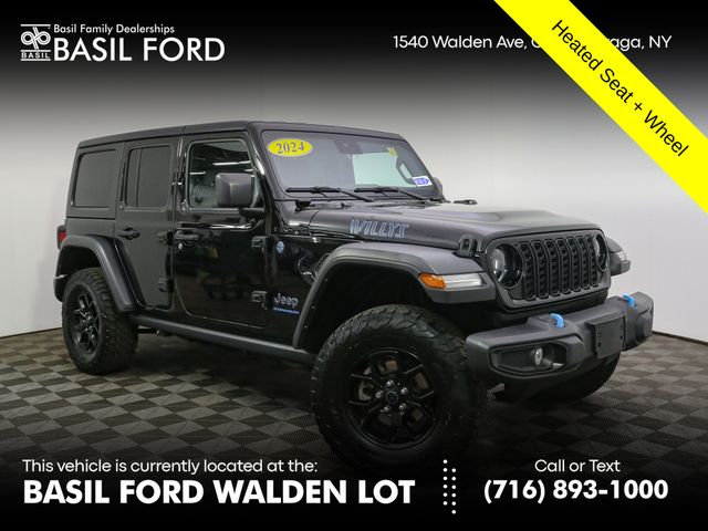 Black Clearcoat 2024 Jeep Wrangler 4xe SUV / Crossover Four-Wheel Drive 8-Speed Automatic