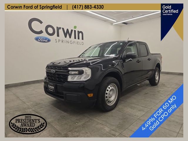 Shadow Black 2024 Ford Maverick XL SuperCrew FWD Pickup Truck Front-Wheel Drive Continuously Variable Transmission
