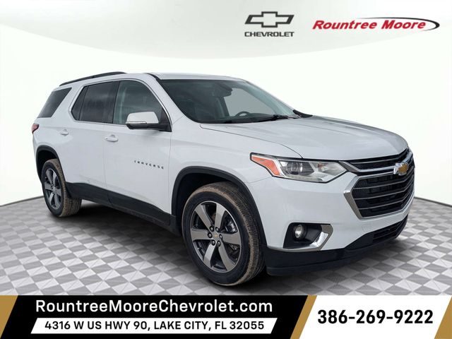 Summit White 2021 Chevrolet Traverse SUV / Crossover Front-Wheel Drive 9-Speed Automatic