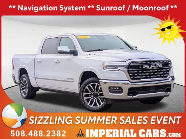 Bright White Clearcoat 2026 RAM 1500 Pickup Truck Four-Wheel Drive 8-Speed Automatic