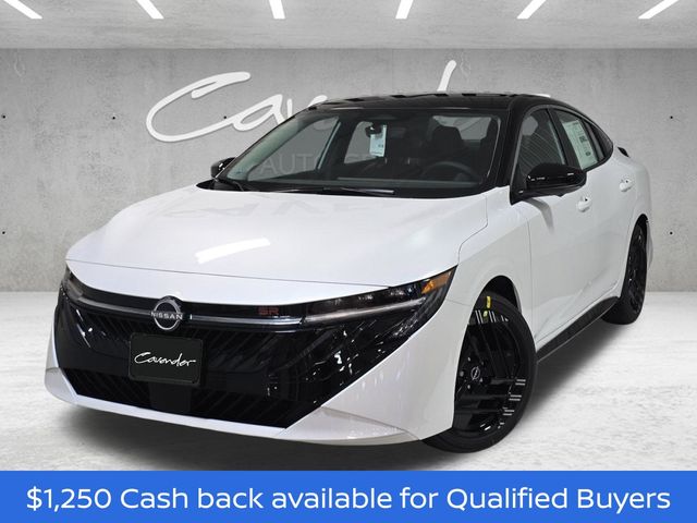 Aspen White/Super Black 2026 Nissan Sentra Sedan Front-Wheel Drive Continuously Variable Transmission