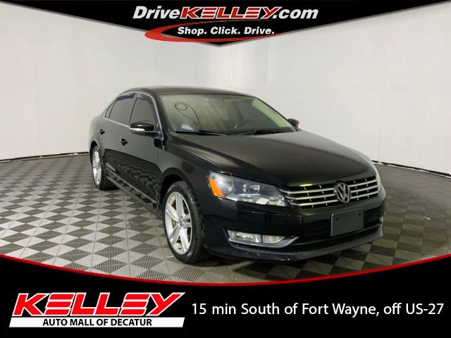 Black 2014 Volkswagen Passat Sedan Front-Wheel Drive 6-Speed Dual Clutch