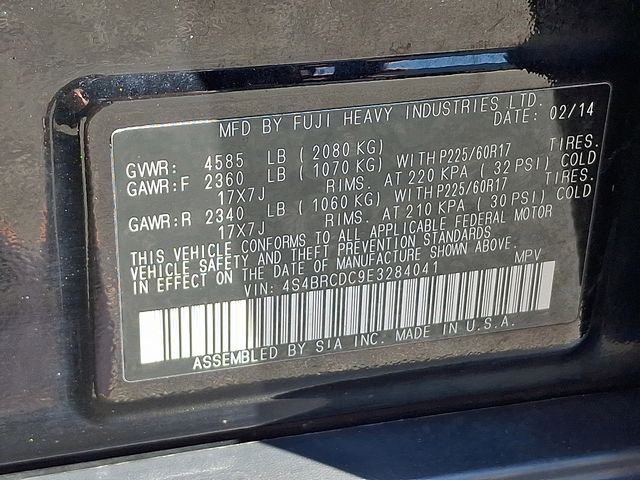 2014 Subaru Outback 2.5i Premium Black at Rafferty Subaru