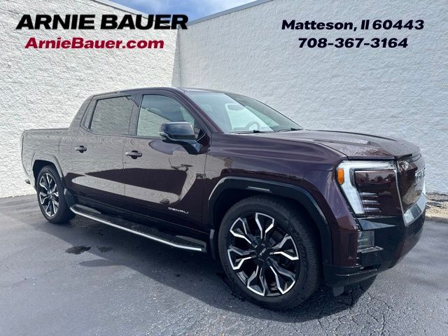 Dark Ember Tintcoat 2025 GMC Sierra EV Pickup Truck All-Wheel Drive 1-Speed Automatic