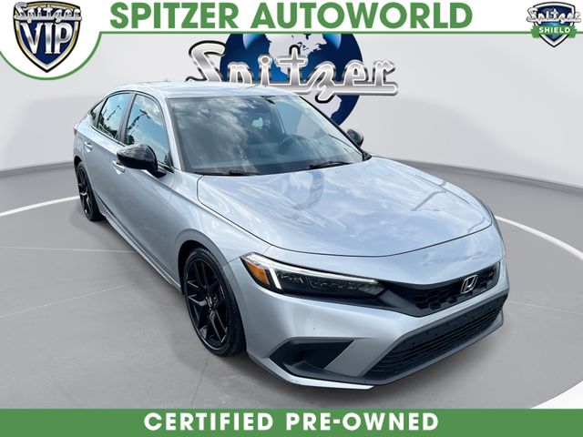 Lunar Silver Metallic 2022 Honda Civic Hatchback Sport FWD Hatchback Front-Wheel Drive Continuously Variable Transmission