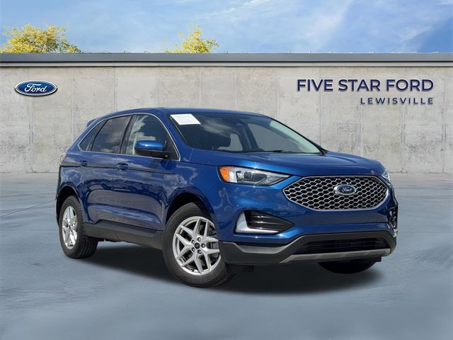 Blue Metallic 2024 Ford Edge SEL AWD SUV / Crossover All-Wheel Drive 8-Speed Automatic