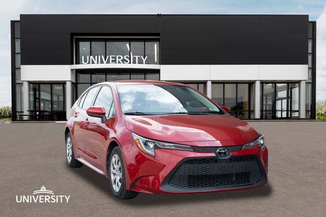 Red 2020 Toyota Corolla LE FWD Sedan Front-Wheel Drive Continuously Variable Transmission
