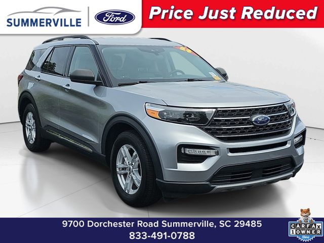 Silver Metallic 2023 Ford Explorer XLT RWD SUV / Crossover Rear-Wheel Drive Automatic