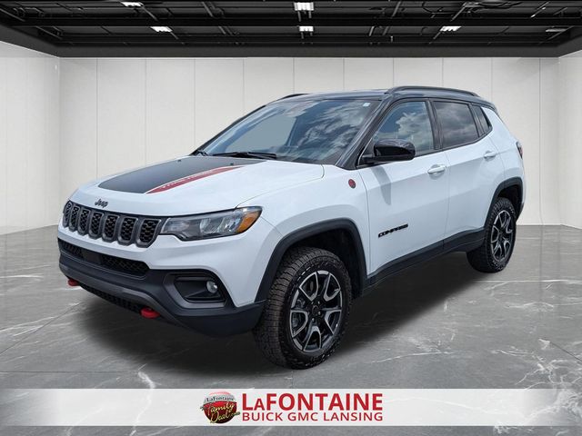 Bright White Clearcoat 2025 Jeep Compass Trailhawk 4WD SUV / Crossover Four-Wheel Drive 8-Speed Automatic