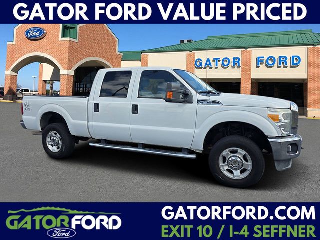 Oxford White 2015 Ford F-250 Super Duty XLT Crew Cab 4WD Pickup Truck Four-Wheel Drive 6-Speed Automatic