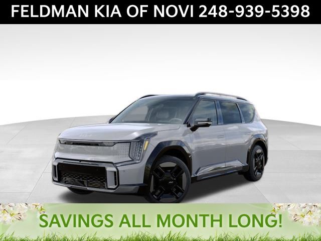 WOLF GRAY / BLACK ROOF 2026 Kia EV9 GT-Line AWD SUV / Crossover All-Wheel Drive 1-Speed Automatic