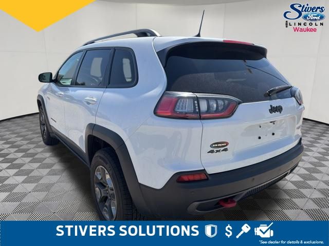 2019 Bright White Clearcoat Jeep Cherokee Trailhawk 4X4 SUV