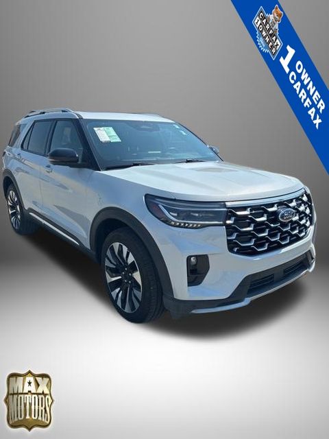 Space White Metallic 2025 Ford Explorer SUV / Crossover All-Wheel Drive Automatic