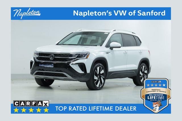 Pure White 2023 Volkswagen Taos SEL 4Motion SUV / Crossover All-Wheel Drive 7-Speed Dual Clutch