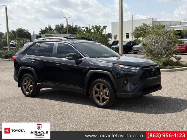 Midnight Black Metallic 2023 Toyota RAV4 Hybrid SUV / Crossover All-Wheel Drive Continuously Variable Transmission
