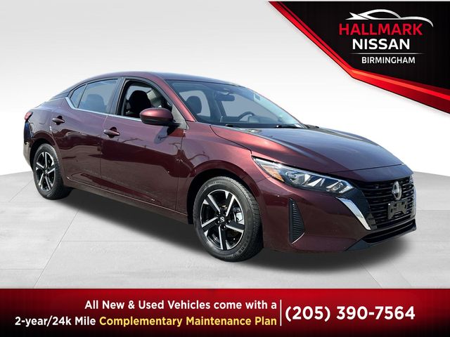 Rosewood Metallic 2025 Nissan Sentra SV FWD Sedan Front-Wheel Drive Continuously Variable Transmission