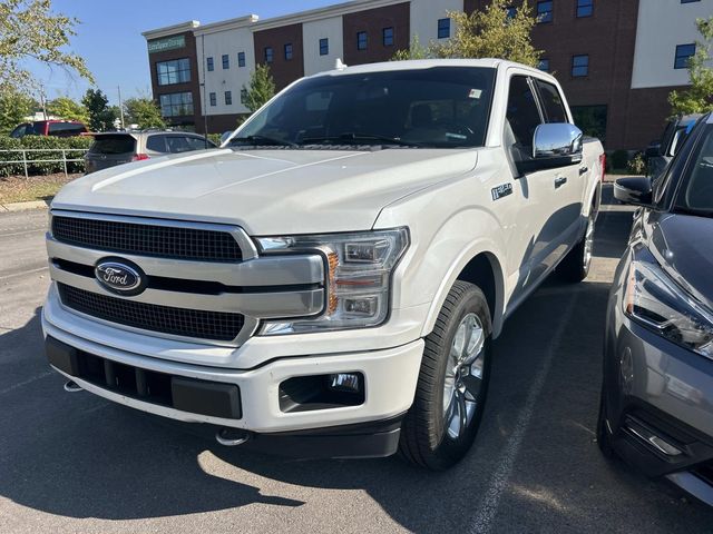 White Platinum Clearcoat Metallic 2018 Ford F-150 Pickup Truck Four-Wheel Drive Automatic