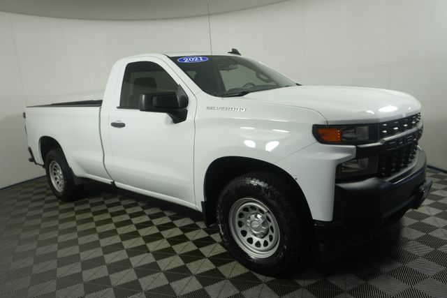 Summit White 2021 Chevrolet Silverado 1500 Pickup Truck 4X2 8-Speed Automatic