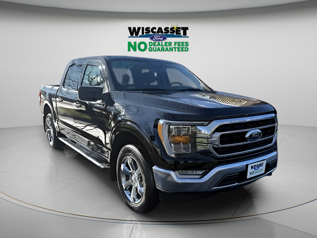 Agate Black Metallic 2022 Ford F-150 XLT SuperCrew 4WD Pickup Truck Four-Wheel Drive Automatic
