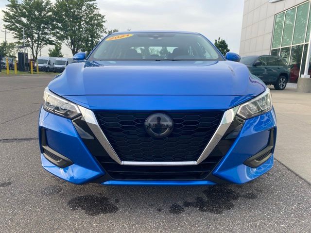 2021 Nissan Sentra SV - Electric Blue Metallic exterior view 2