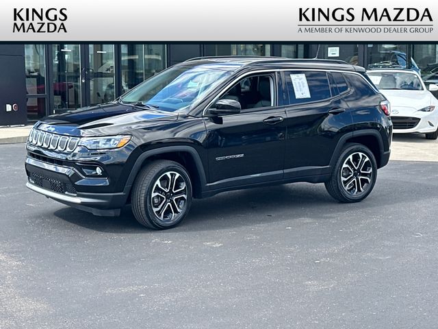 Black 2022 Jeep Compass SUV / Crossover Four-Wheel Drive Automatic