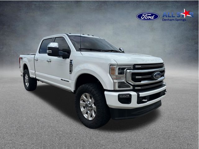 White Metallic 2022 Ford F-250 Super Duty Pickup Truck Four-Wheel Drive Automatic